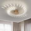 Gold 42 Heads Non Dimmable Pendant Lights Creative Fireworks Design Chandelier Modern Ceiling Light for Living Room Exhibition Hall Bedroom