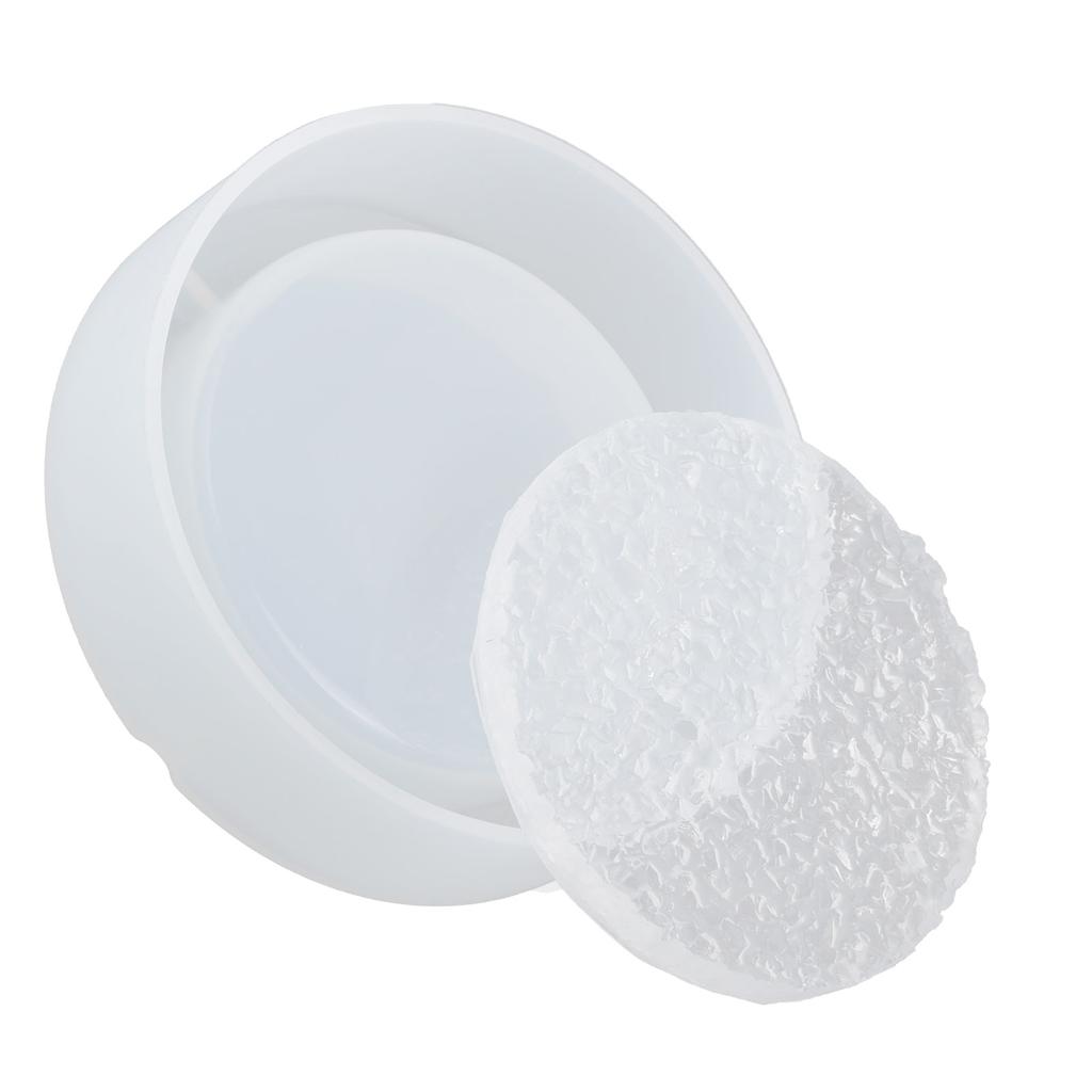 1 Set Ashtray Mold DIY Crystal Epoxy Mould Mirror Surface Silicone Storage Box Round Base L