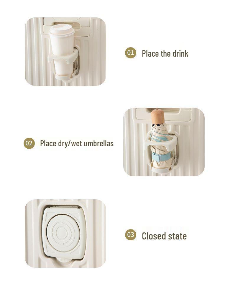 Стильный и прочный женский многофункциональный дорожный чемодан с бесшумными колесами