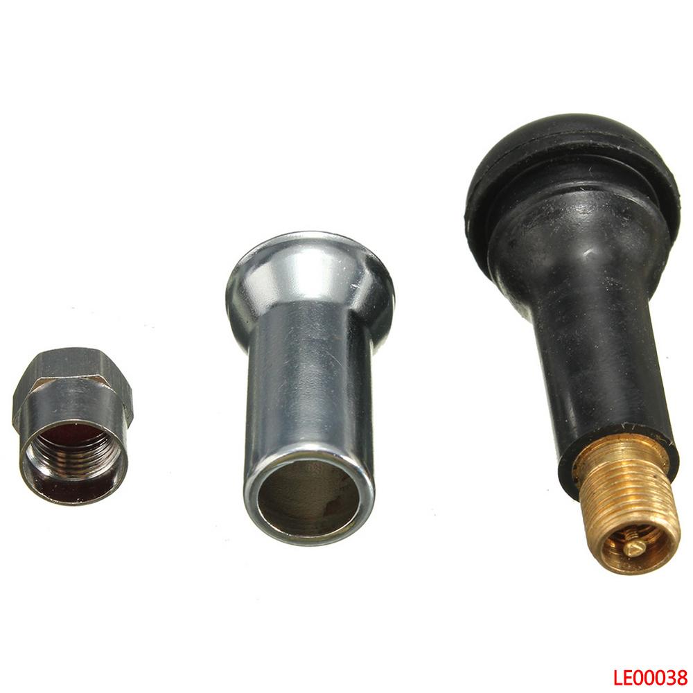 5 шт. автомобильных хромированных медных бескамерных шин TR414 из резины, пылезащитный колпачок для вентилей шин TPMS, подходит для стандартного отверстия обода 11 мм