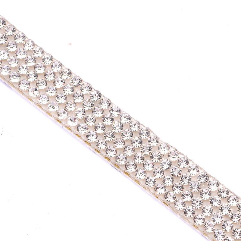 Glass Mesh Drill Row Drill Double-Sided Rubber Drill Piece Diy Rhinestone Mobile Phone Beauty Case Car Drill Sticker Accessories