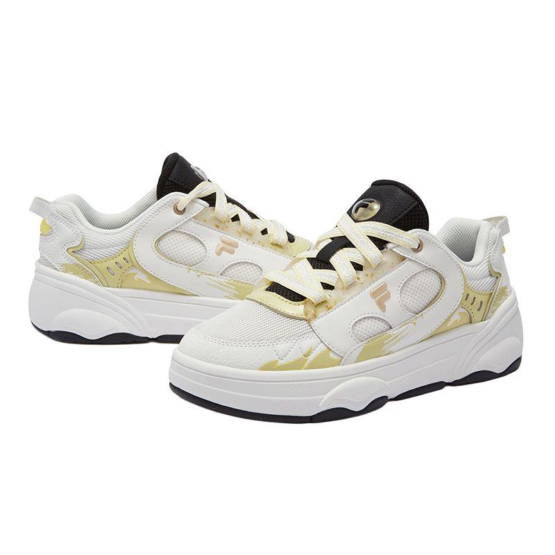 Fila Fusion Windround Универсальные Шнуровка Прочные Низкие Кеды для Скейтбординга Женские кроссовки Белый T12W432311FSB