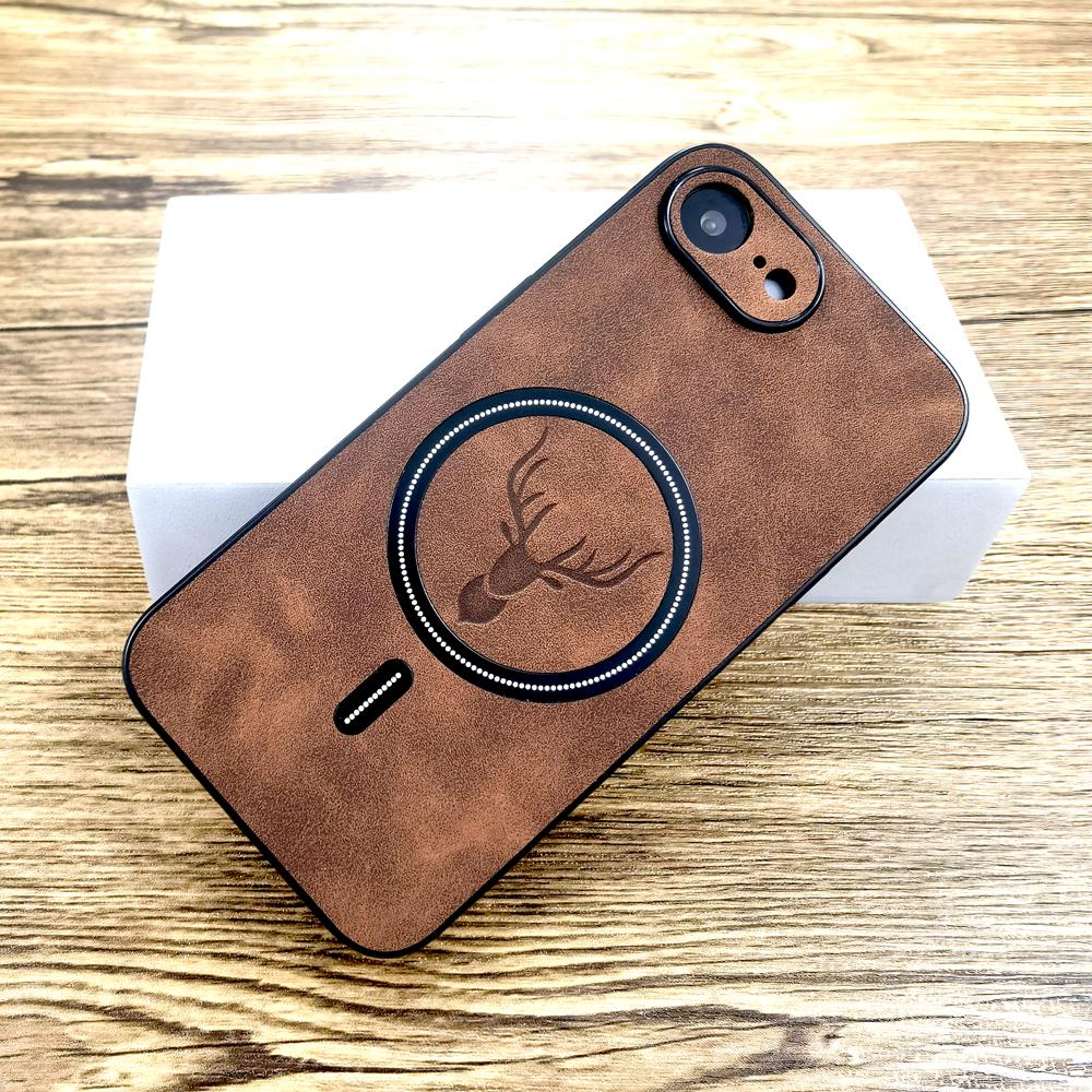 Чехол из искусственной овчины для iPhone 17e 17 16E 16 E 15 14 13 12 11 Pro Max Plus Air 17Pro Для беспроводной зарядки MagSafe Чехол