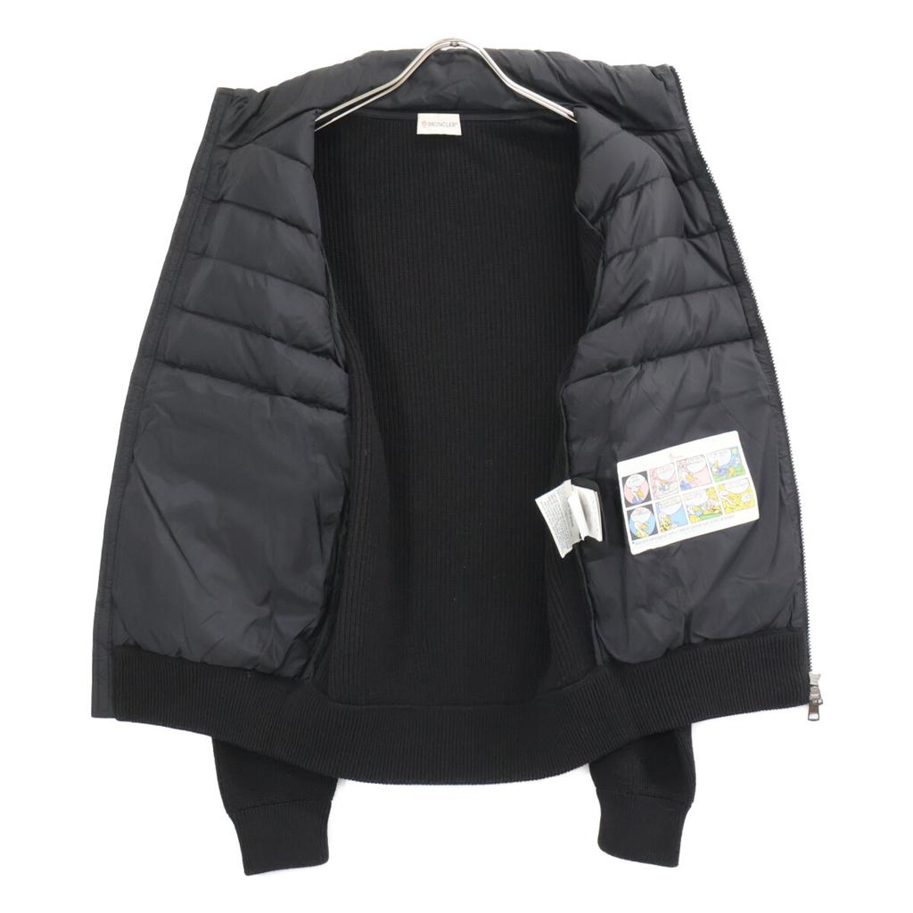 Moncler ТРИКОТАЖНЫЙ СВИТЕР КАРДИГАН на молнии Пуховик Куртка S черный Б/У