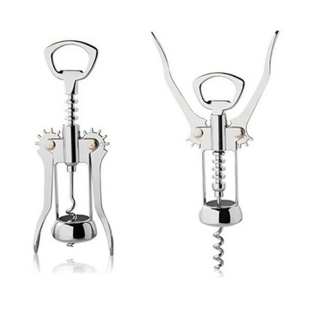 Wine Opener Stainless Steel Red Wine Opener Wing Type Metal Sommeliers Corkscrew Bottle Openers Corkscrews Wine Cork Remover ARI