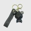 Creative Bear Keychain: Silicone Cartoon Key Pendant for Cars & Bags