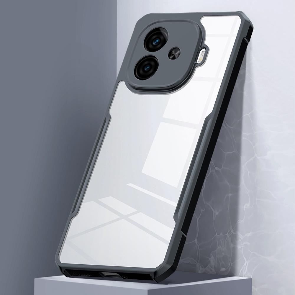 XUNDD Для vivo iQOO Z9 Turbo 5G Чехол Противоударный ТПУ+Акрил Прозрачная Задняя Крышка для Телефона