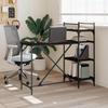 Computer Desk with Shelf Black 120 x 47 x 109 cm