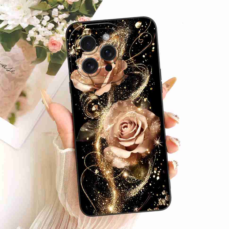Для iPhone 14 Pro A2890 A2650 Чехол Новый Дизайн Расписные Цветы Мягкий Силиконовый Чехол Для iPhone 14Pro A2889 A2892 Корпус Телефона