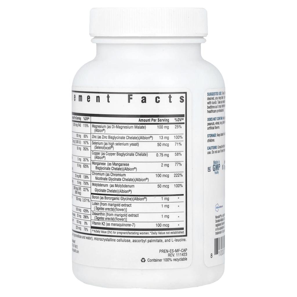 Seeking Health Prenatal Essentials MF, без метила, 60 растительных капсул