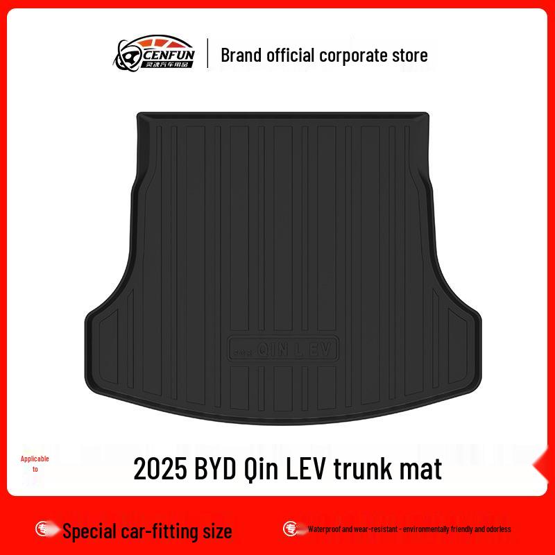 Водонепроницаемые коврики TPE без запаха для багажника и пола для BYD Qin L EV (2015)