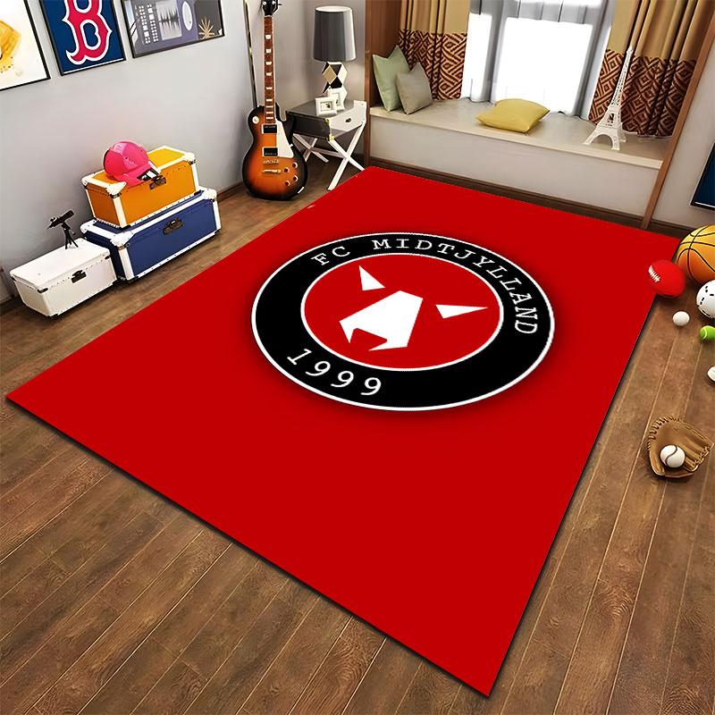 FC Midtjylland Logo Carpet suitable as a non-slip mat for the living room or bedroom sofa