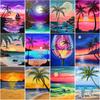 Новый 5D DIY алмазная живопись закат Алмазная вышивка вид на море вышивка крестиком ремесла полная круглая дрель домашний декор художественный подарок