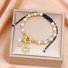 New Trend Crown Star Theme Zircon Bracelet Venezuela Flag Cross Pearl Chain Bracelet Fashion for Woman Girl Daily Wear Jewelry