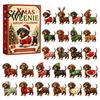Holiday Ritual Countdown 2026 Dachshund Advent Calendar, 24 Days Dog Collectible Surprises with Festive Xmas Gift for Pet Lovers Puppy Acrylic Figures