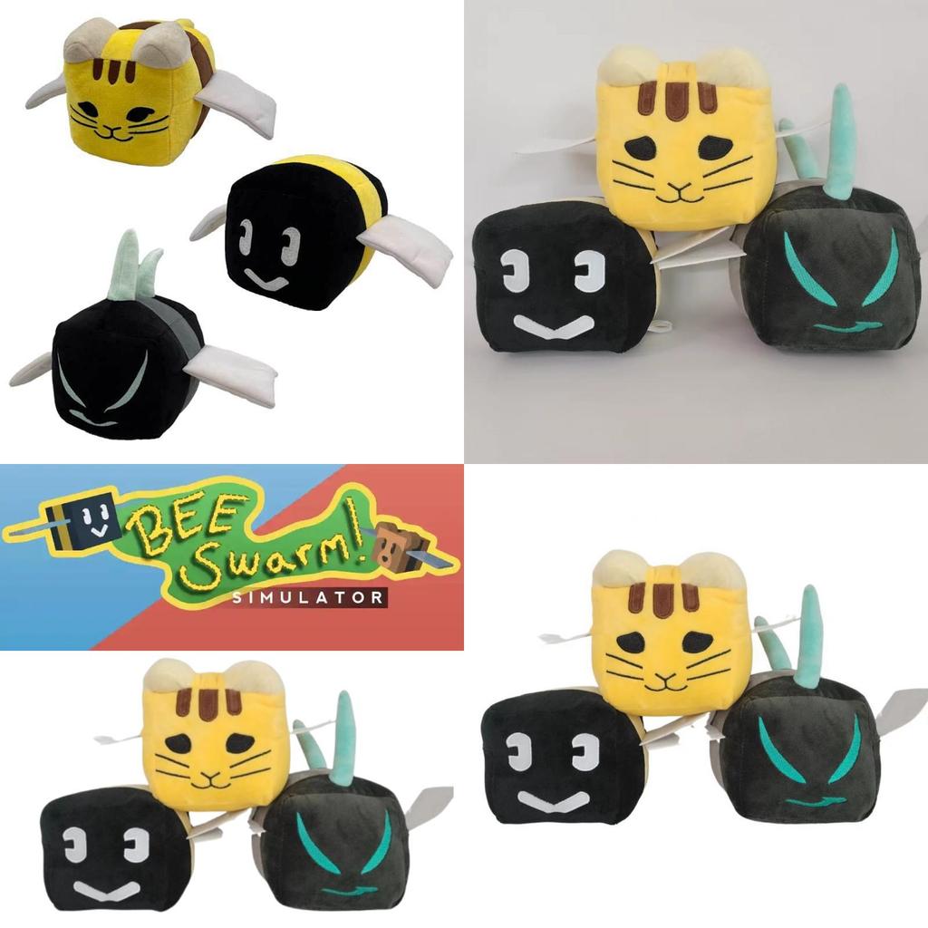 Плюшевая игрушка-кошка Bee Swarm Simulator из коротковорсового плюша для детей и коллекционеров