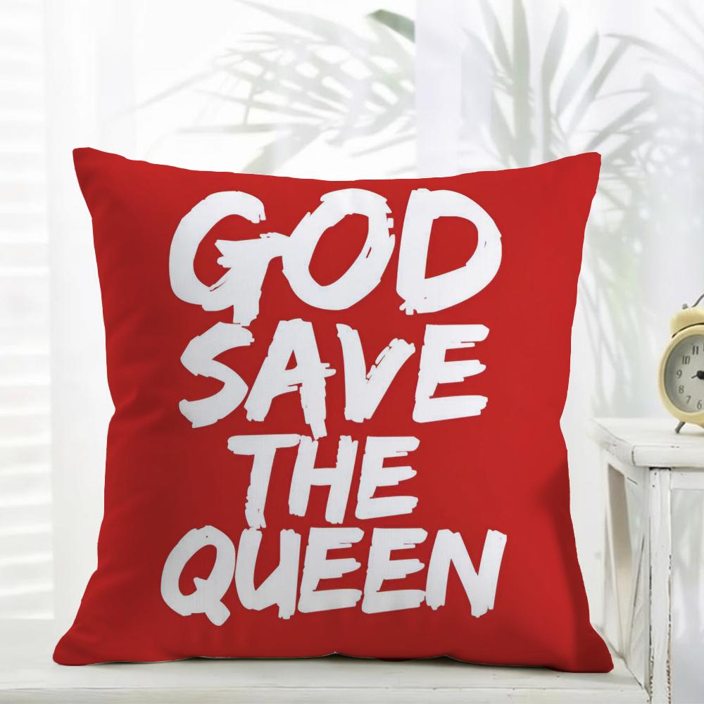 Модная современная S-Save The Queens Наволочка-подушка Ежедневная стирающаяся Льняная наволочка Мягкая для дивана кровати домашней комнаты Декор