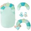 Tummy Time Seated Pillow Easy Cleaning Portable Baby Sitting Support Pillow With Adjustable Belt for Newborn Boy and Girl