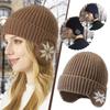Men Women Winter Warm Plush Knitted Benines Snow Fashion Unisex Ear Protection New Wool Caps Sk M4X3