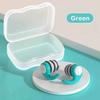 1 Pair of Soft Silicone Earplugs with Noise Cancellation, Waterproof, Comfortable To Wear, Suitable for Sleeping and Swimming