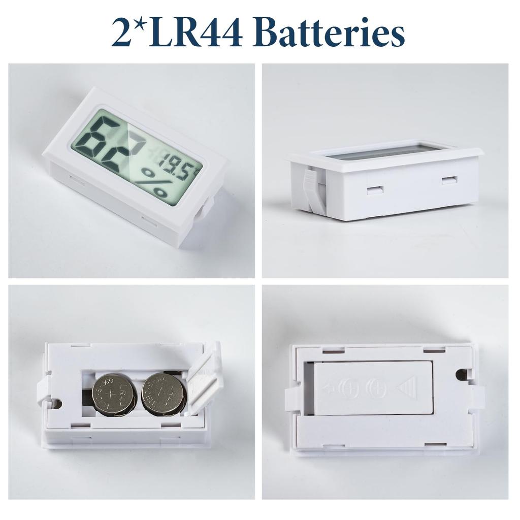 Мини цифровой гигрометр, термометр, ЖК-дисплей, измеритель температуры и влажности для хьюмидоров, теплиц, банок, гроутента, бокса, сада