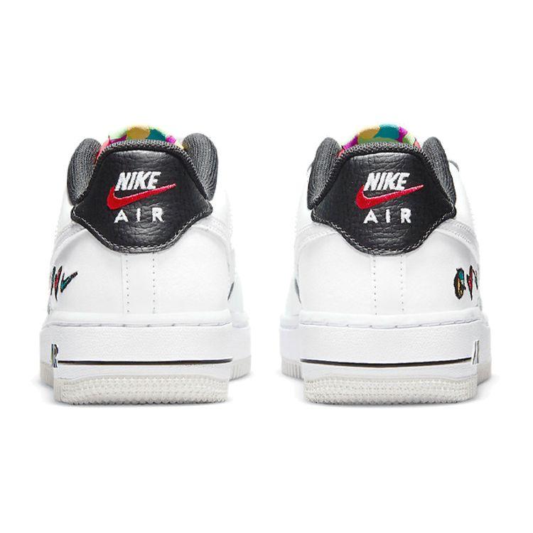 Air Force 1 07 LV8 3 GS Peace Love Nike Kids Sneakers White University-Red University-Gold DM8154-100