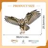 Декоративная подвесная птица сова с веревкой и лентой ПП украшение для забора Идеально для улицы