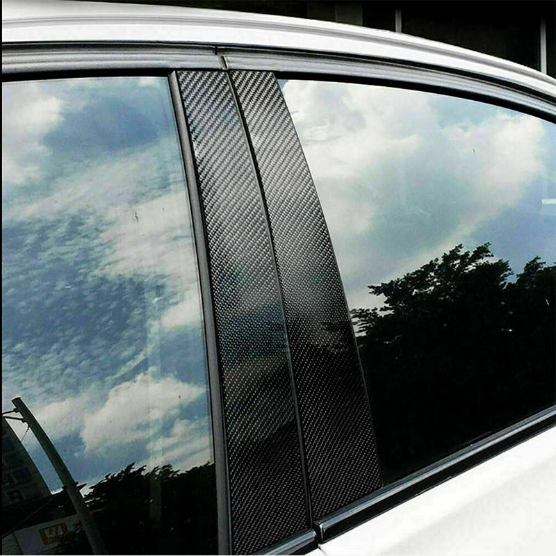 5D наклейка из углеродного волокна с рисунком накладки на оконную стойку для BMW 3 серии E90 2005-2012 гг.