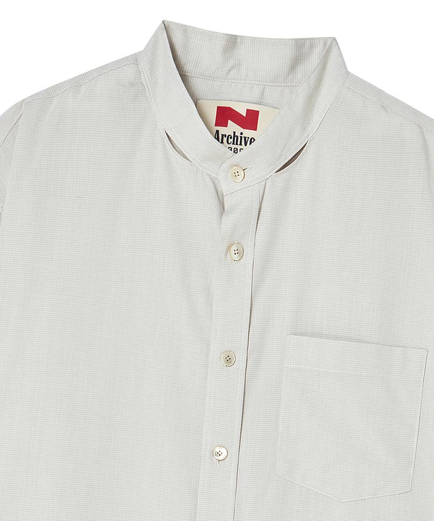 BEYOND CLOSET [Collection Line] Scarf Detail Round Shirt Ivory