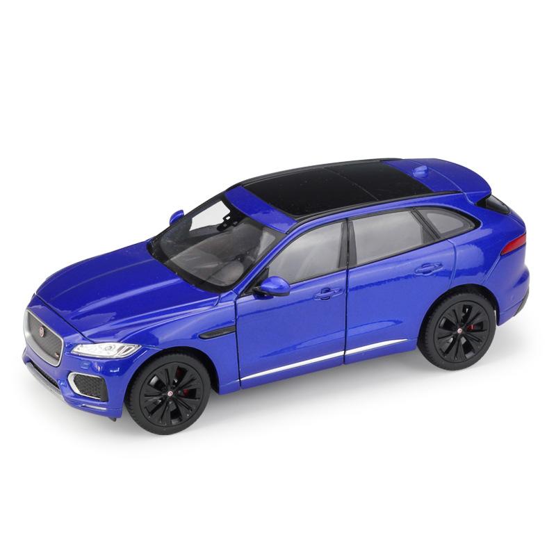Масштаб 1/24 Welly Jaguar F-Pace, модель автомобиля из сплава, литье под давлением, металлические игрушечные автомобили, модель автомобиля, коллекция высокой имитации, детские подарки