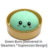 Большой шарик-антистресс в виде пельменя со пароваркой, цветной мягкий пирожок, сенсорная игрушка для снятия тревожности, сжимаемый шарик из теста для взрослых и детей