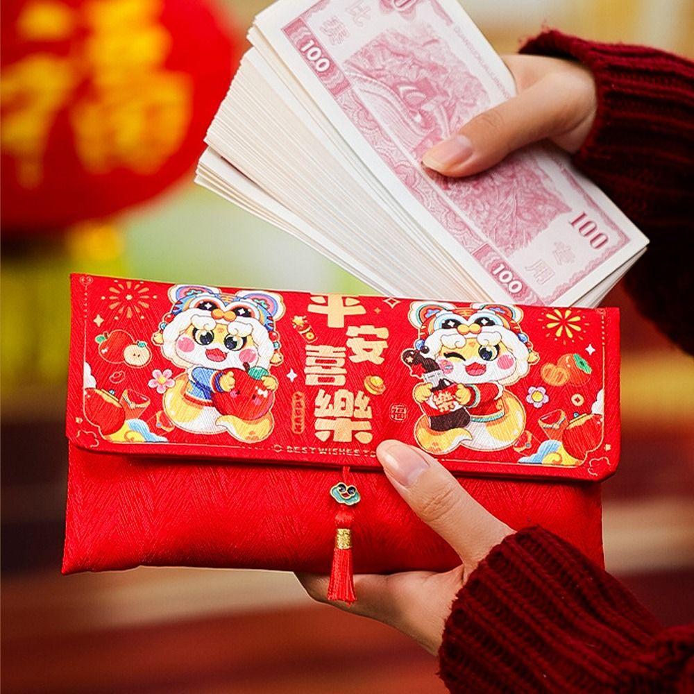 Blessing New Year Lucky Envelopes Chinese Money Pocket 2025 Snake Year Red Envelopes Party Gifts