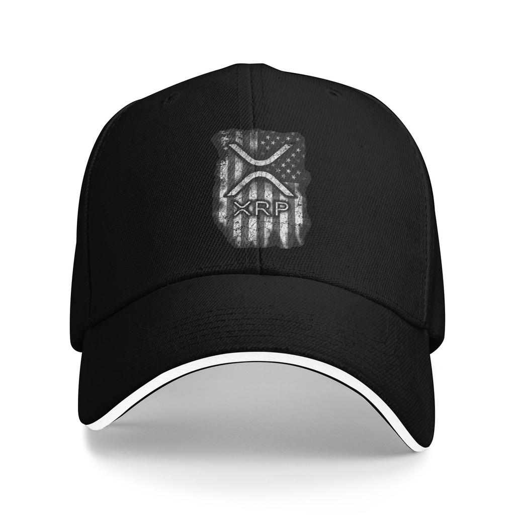 Summer Casual Baseball Cap XRP Ripple Running Hippie Hip Hop Hats For Women Men Sunscreen Classic Baseball Caps