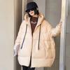 Пуховик средней длины, повседневный зимний женский, толстая куртка с пухом, ветрозащитная парка с капюшоном