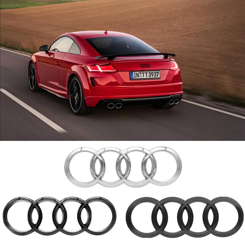 AQ4ABS Car logo Front Grill Rear Bumper Tail Trunk Emblem For Z4 Sline A3 A1 A4 A6 B8 A5 B9 B6 B7 C7 A7 A8 Auto Styling Accessory