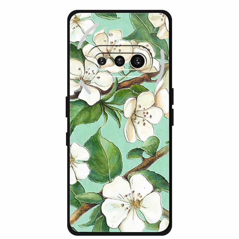 Ни за что Телефон (3a) Чехол 3D Рельефный Цветок Тиснение Черный Силикон Funda Для Nothing Phone 3A A059 3D Задняя Крышка Мультяшный Бампер