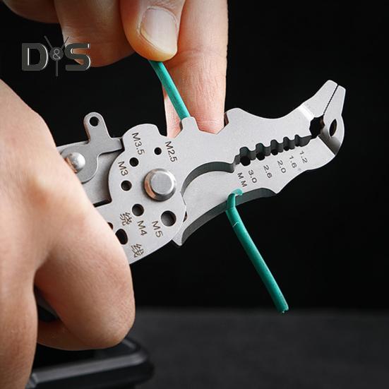 Многофункциональные клещи для зачистки проводов, прочные клещи для зачистки проводов из сплава, щипцы для обжима, эргономичная ручка, портативные клещи для резки кабеля электриков