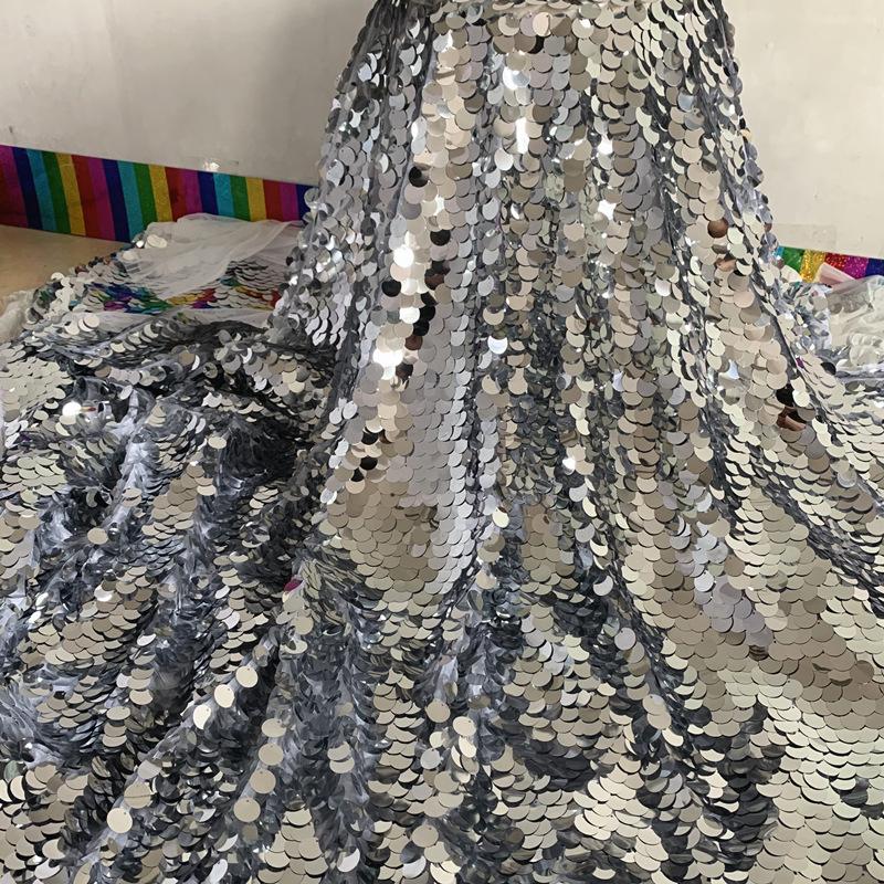 Радужная блестящая ткань с рыбьей чешуей, лазерные пайетки, блестящая ткань для скатерти своими руками, свадебная вечеринка, фон, декоративная ткань