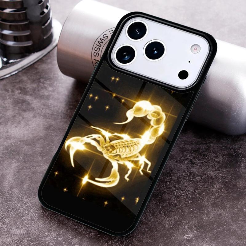 Чехол для телефона 'Скорпион' для iPhone 17,16e,15,14,13,12,11,Mini,Pro,MAX, мягкий силиконовый чехол