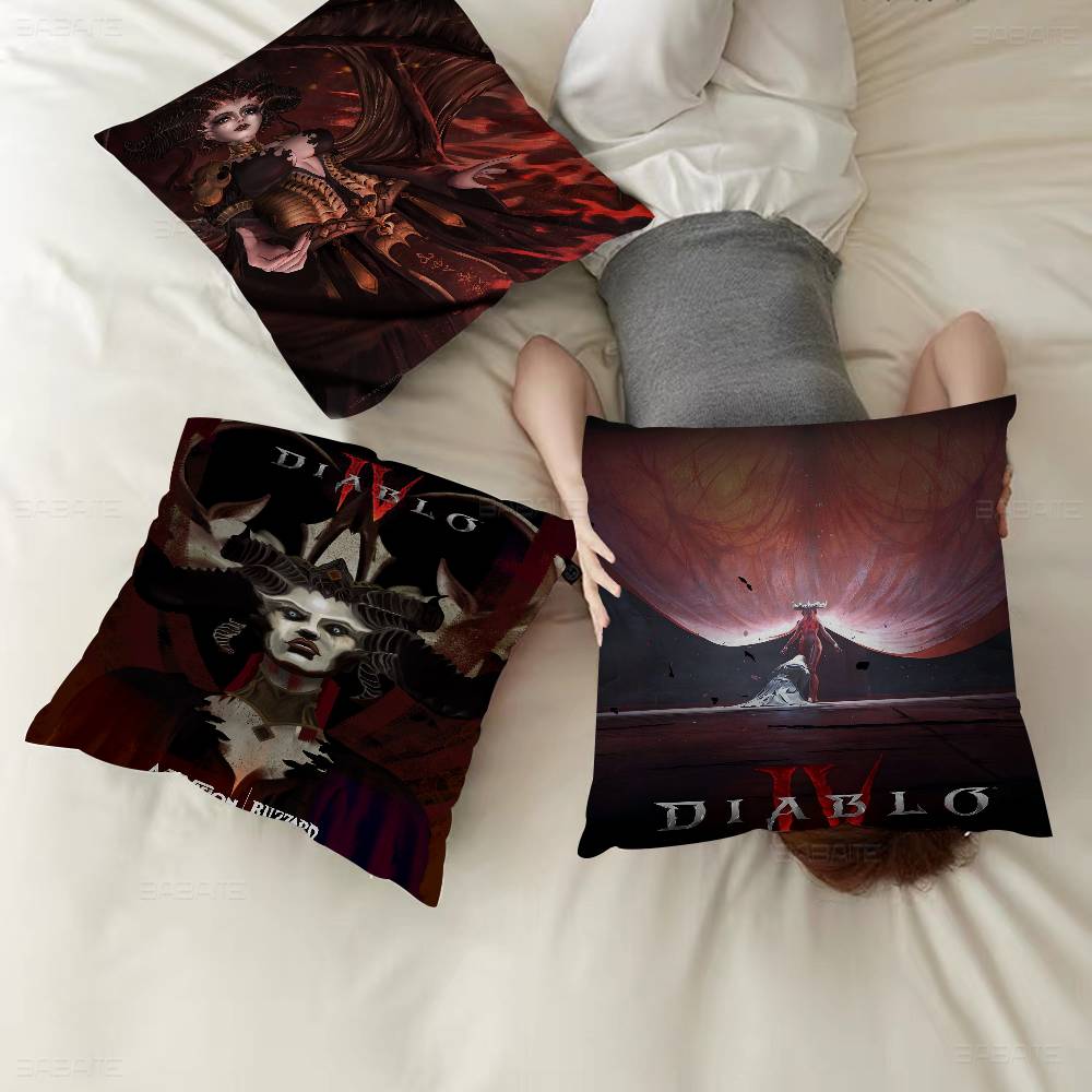 Игровые Подушки Diablo 4 Наволочки Домашнее Постельное Белье Декоративная Наволочка Свадебная Супер Мягкая Наволочка
