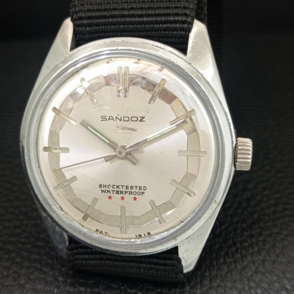 ВИНТАЖНЫЕ ШВЕЙЦАРСКИЕ МУЖСКИЕ ЧАСЫ SANDOZ С РУЧНЫМ ЗАВОДОМ, ВОССТАНОВЛЕННЫЕ a704658-1