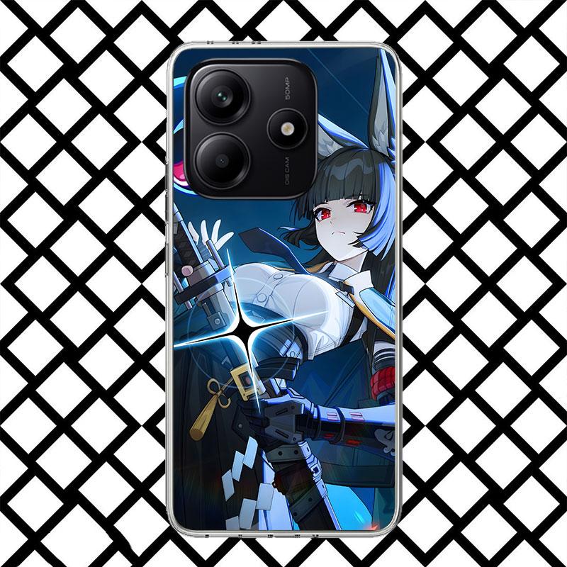 Чехол для телефона Hoshimi Miyabi Zenless Zone Zero ZZZ для Xiaomi Redmi Note 15 14 14S 13 12 12S 11 Pro Plus 11E 11T 11S 10S 5G Мягкий Co