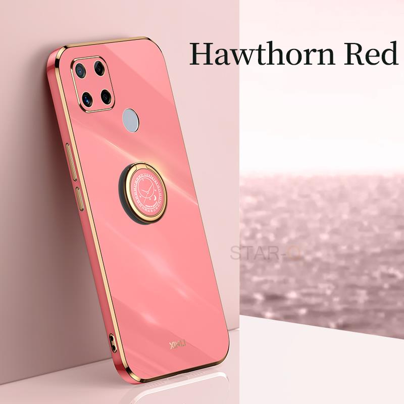 Чехол для телефона с квадратным пальцем и кольцом-держателем для Xiaomi Redmi 10c 9c Nfc Redmi9c, роскошный силиконовый бампер, задние чехлы Xiomi