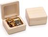 Mini Wooden Music Box, 18 Note Wind Up Music Box with Gold-Plated Movement (Maple, Howl's Moving Castle)