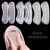 Silicone Gel Women High Heels Cushion Stickers Non-Slip Shoe Pads Adjustable Size Heel Insoles Protectors Foot Care Liner Insert