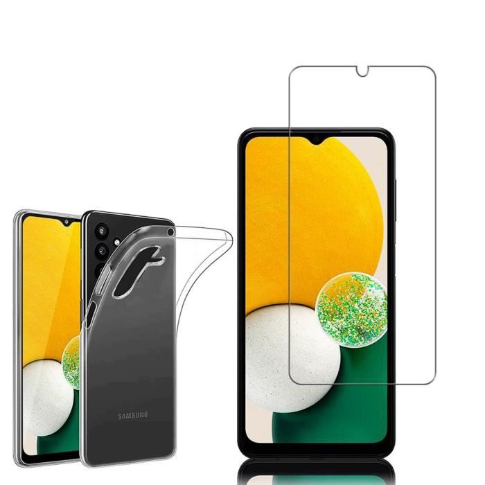 Coque et film de protection - VCOMP - Samsung Galaxy A13 5G - UltraSlim - Transparent - Verre Trempé