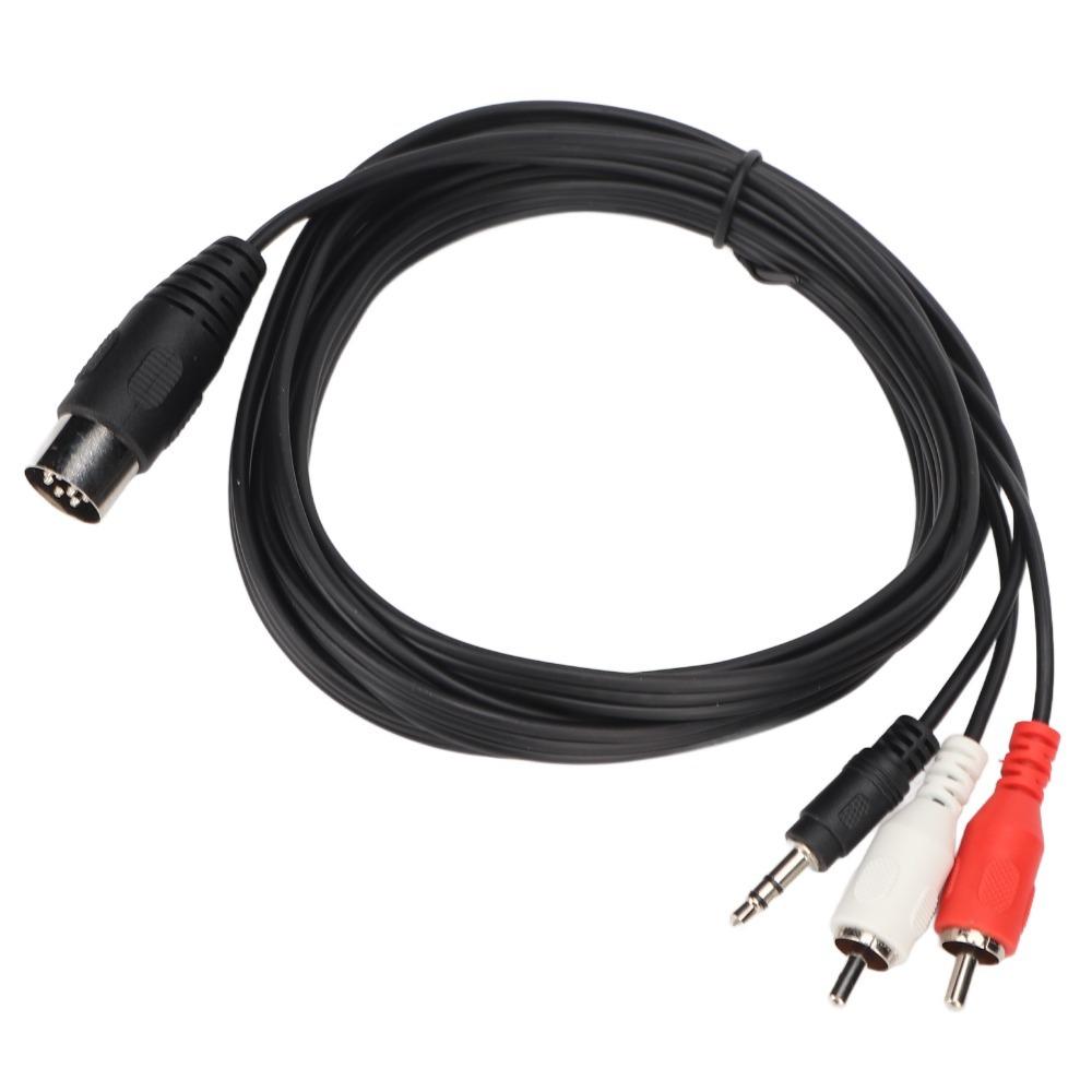 5.9ft DIN 8Pin Male Audio Lead Plug and Play Audio Connection Cable  Home Audio Receiver