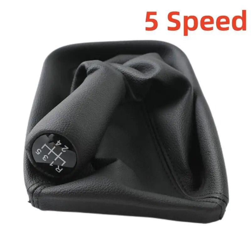 5/6 Speed Gear Shift Knob Leather Gaitor Boot For BMW E46 316i 318i 320i 323i 328i 330i 1998 1999 2000 2001 2002 2003 2004 2005