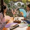 Wear Resist Silk Hand Fan Chinese Style Bamboo Hand Fan Classical Dance Fan  Home Decoration