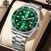 SEA KNIGHT Original Men's Wristwatch Stainless Steel Strap Rotatable Bezel Luminous Date Waterproof Outdoor Activity Watches